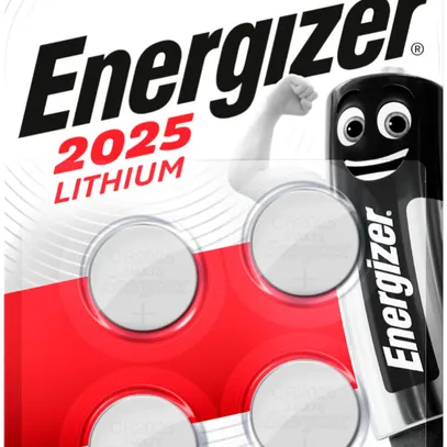 Pila bottone litio Energizer CR2025 3V blister a 4pezzi 