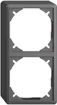 Cappa EDIZIOdue 54mm I-I grigio scuro per combinazione verticale/orizzontale 