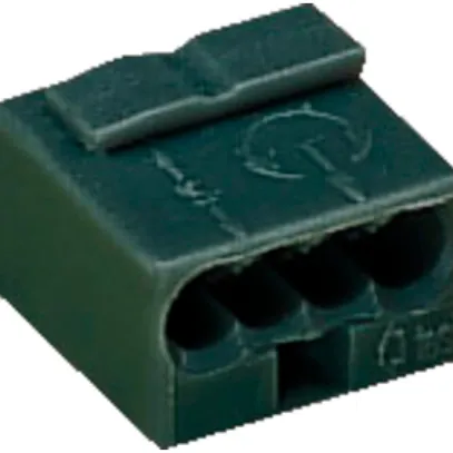 Borne de connexion WAGO MICRO pour fil 4×0.6…0.8mm gris foncé 