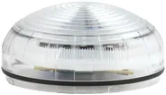 Sirena Hugentobler SIR-E LED S con luce, chiaro, senza base, IP65, Ø92×62mm 