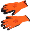 Gants de travail orange, taille 9 