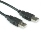 Roline USB 2.0 Kabel, Typ A-A, schwarz, 1,8m 