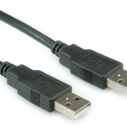 Câble USB 2.0 Roline, type A-A, noir, 1,8m 