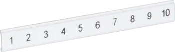 Ruban Zack ZBF plat 1…10 blanc impression horizontale à 10 étiquettes 5mm 
