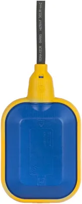 Schwimmerschalter Subag KR1, EIN/AUS, 130×80×41mm, blau/gelb, Kabel 5m 