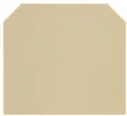 Piastra terminale Weidmüller AST1+5 DB 58×1.5mm beige 