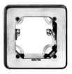 Cadre de montage grd.II aluminium nature 106×106mm p.interrupteur rotatif 