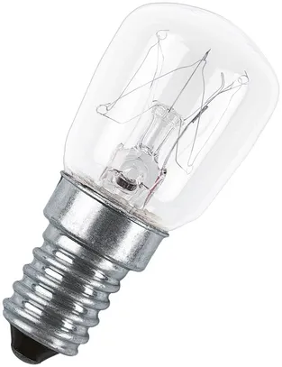 Glühlampe LEDVANCE SPC.T CL E14 15W 25×57mm für Backofen/Kühlschrank 