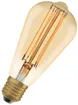 LED-Lampe LEDVANCE Vintage Edison E27 5.8W 470lm 2200K DIM Ø64×140mm klar Gold 