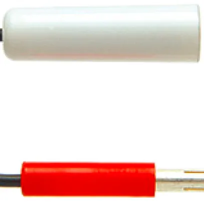Prüfstecker Woertz mit Adapter 2.8/4mm rot 
