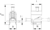 Borne de blindage 1.5…6.5mm laiton pour barre collectrice F18 