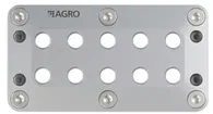Mehrfachdurchführung AGRO MCE Alu S01 10 Löcher 5.5…7.5mm Aluminium 