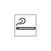Feuille pos.symbol 'Fumeur' EDIZIOdue noir 42×42 pour lampe LED 