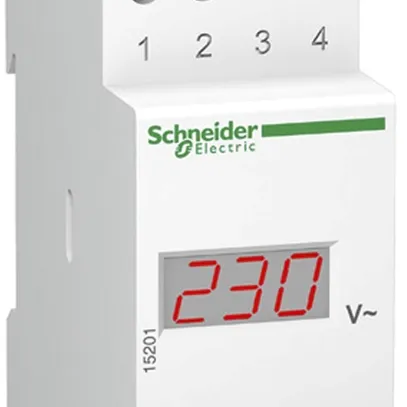 Voltmetro INS Schneider Electric 0…600VAC VLT Clario 