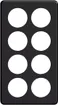 UP-Kopfzeile STANDARDdue 4×2, schwarz 