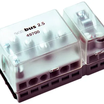 Boîte d.raccordement p.câble plat Ecobus combi 5×2.5+2×1.5mm² p.courant fort/Bus 