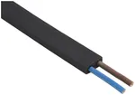 Câble plat d'illumination 2×1.5mm², 5×13mm, 100m, noir 