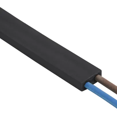 Câble plat d'illumination 2×1.5mm², 5×13mm, 100m, noir 