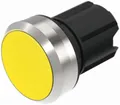 Interrupteur INC EAO45, R, jaune, anneau gris affleurant 