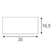 Plafonnier SLV PLASTRA BOX, 3×GU10 35W plâtre carré IP20 blanc 