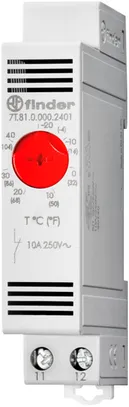 REG-Thermostat Finder 7T.81, 1Ö 10A/250V, -20…60°C, 1TE 
