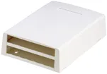Boîte de raccordement AP Panduit pour 12 modules Mini-Com, blanc 