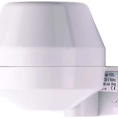 Avertisseur Comax KHP3.230.1, 230VAC 11mA 88dB IP43 72×75×80mm, gris clair 