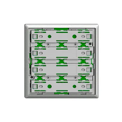 KNX-Funktionseinsatz RGB 1…8-fach EDIZIOdue silver mit LED, mit Temperaturfühler 