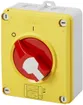 Interrupteur rotatif AP GEWISS 16A 0/4L (0-1) manette rouge/jaune IP66 