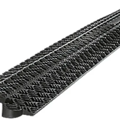 Copricavo per pavimento Protector Rubber 1-canale 1000×130×20 nero 