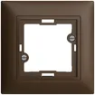 Kit frontal EDIZIOdue coffee 88×88mm p lampe témoin plate 