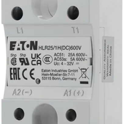 Relais semiconducteur Eaton HLR25/1H(DC)600V, 4…32VDC 25A/42…660VAC 