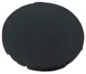 Plaquette pour bouton ETN RMQ plat noir 