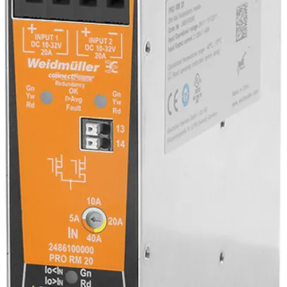 Module de redondance WM PRO RM 20 10…32VDC IN: 2×20A OUT: 1×40A 
