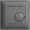 Thermostat d'ambiance ENC EDIZIOdue gris foncé, sans interrupteur 