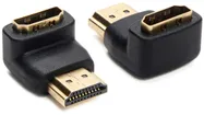 Adaptateur 90° Ceconet HDMI (m)/HDMI (f) 4K 340MHz 10.2Gbit/s blindé noir 