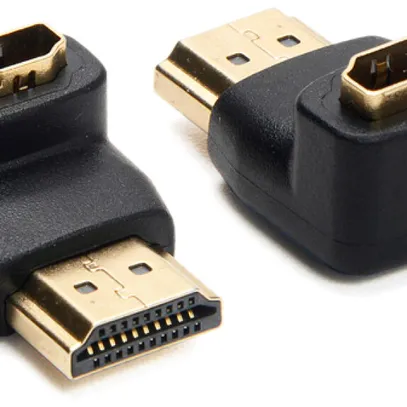 Adapter 90° Ceconet HDMI (m)/HDMI (f) 4K 340MHz 10.2Gbit/s geschirmt schwarz 