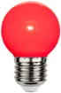 Lampada LED M. Schönenberger E27 1W 3lm 69mm G45 opale rosso 