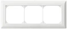 Cadre de recouvrement ENC kallysto.line 1×3 blanc horizontal 92×212mm 