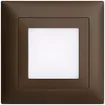 UP-Frontset EDIZIOdue coffee 88×88mm f LED-Leuchte 