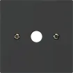 UP-Durchgangsdose kallysto schwarz Ø9mm ohne Klemmeneinsatz 
