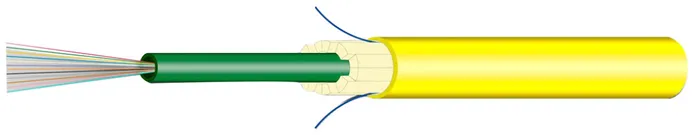 Kabel FO Universal H-LINE Cca 12×E9/125 Ø7.5mm 3000N gelb 