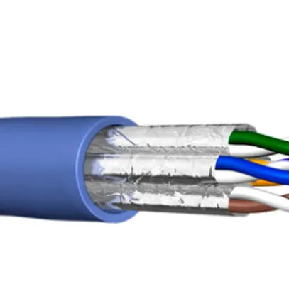 Câble d'installation Prysmian Draka UC500, cat.6A U/FTP, LS0H bleu Dca 