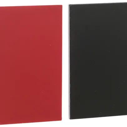 Placchetta Schneider Electric 18×27mm nero o rosso 