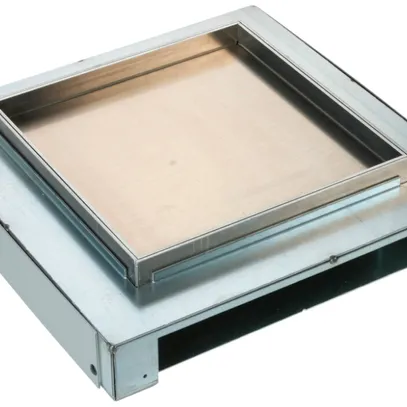 Boîte de tirage ZUG 384×384×50mm aluminium 