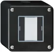 Poussoir AP robusto Q KNX 2× LED RGB s/e-link noir 