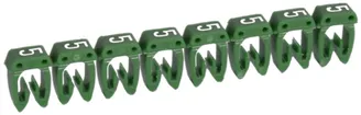 Kennzeichnungsring Legrand CAB 3, für 1.5…2.5mm² Aufdruck: '5', grün 