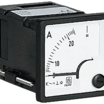 Amperometro INS ISKRA FQ0407 6/12 A, 6A (AC), classe 1.5, 48×48mm 