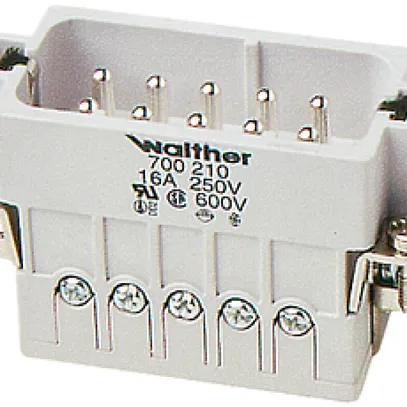 Intérieur de prise male A10 0.5…2.5mm² 20…14AWG avec protection de fil 