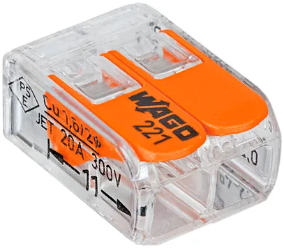 Morsetto per scatola COMPACT serie 221 2L 0.2…4mm² 
